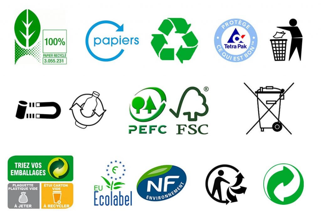 Logos label recyclage